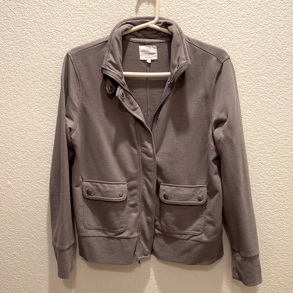 Sweatshirt cardigan
